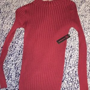 Dark red sweater